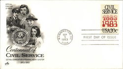 Centennial of Civil Service Establishment of Federal Merit System 1883-1983 First Day Covers First Day Cover First Day Cover First Day Cover