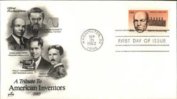 A Tribute to American Inventors 1983 First Day Covers First Day Cover First Day Cover First Day Cover