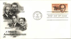 A Tribute to American Inventors 1983 First Day Covers First Day Cover First Day Cover First Day Cover