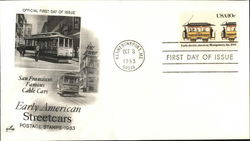 Early American Streetcars - 1983 First Day Covers First Day Cover First Day Cover First Day Cover