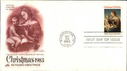 Christmas 1983 First Day Covers First Day Cover First Day Cover First Day Cover