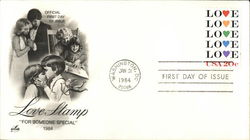 Love Stamp For Someone Special 1984 First Day Covers First Day Cover First Day Cover First Day Cover