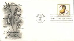 American Orchids 1984 First Day Covers First Day Cover First Day Cover First Day Cover