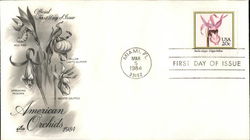 American Orchids, 1984 First Day Covers First Day Cover First Day Cover First Day Cover