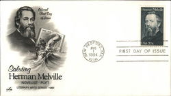 Saluting Herman Melville Novelist - Poet Literary Arts Series - 1984 First Day Covers First Day Cover First Day Cover First Day Cover