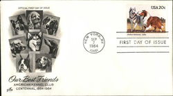 Our Best Friends American Kennel Club Centennial, 1884 - 1984 First Day Covers First Day Cover First Day Cover First Day Cover