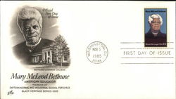 Black Heritage Series 1985 -Mary McLeod Bethune, American Educator First Day Cover