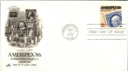 Ameripex ' 86 International Philatelic Exhibition May 22 to June 1986 First Day Cover