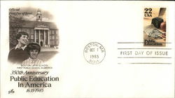 350th Anniversary of Public Education in America First Day Covers First Day Cover First Day Cover First Day Cover