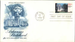 Arkansas Statehood, 150th Anniversary, 1836-1986 First Day Covers First Day Cover First Day Cover First Day Cover