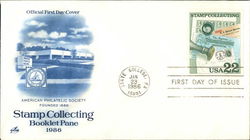 American Philatelic Society Founded 1886 Stamp Collecting Booklet Pane 1986 First Day Covers First Day Cover First Day Cover First Day Cover