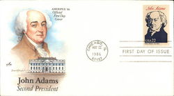 Ameripex '86 - John Adams Second President First Day Covers First Day Cover First Day Cover First Day Cover