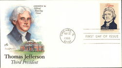 Ameripex '86 - Thomas Jefferson - Third President First Day Cover