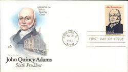 John Quincy Adams - Sixth President First Day Covers First Day Cover First Day Cover First Day Cover