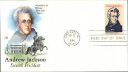 Ameripex '86 - Andrew Jackson Seventh President First Day Covers First Day Cover First Day Cover First Day Cover