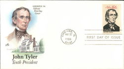 John Tyler, Tenth President First Day Covers First Day Cover First Day Cover First Day Cover