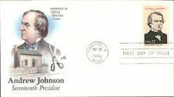 Andrew Johnson: Seventeenth President First Day Covers First Day Cover First Day Cover First Day Cover