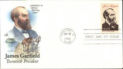 James Garfield, Twentieth President First Day Covers First Day Cover First Day Cover First Day Cover