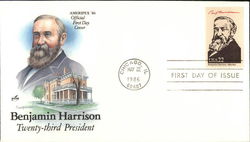 Ameripex '86 - Benjamin Harrison - Twenty-third President First Day Cover