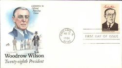 Woodrow Wilson - Twenty-eighth President First Day Covers First Day Cover First Day Cover First Day Cover