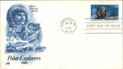 Polar Explorers 1986 First Day Covers First Day Cover First Day Cover First Day Cover