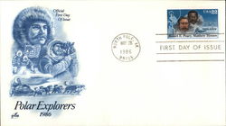 Polar Explorers 1986 First Day Covers First Day Cover First Day Cover First Day Cover