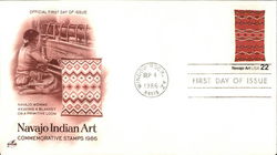 Navajo Indian Art Commemorative Stamps 1986 First Day Covers First Day Cover First Day Cover First Day Cover