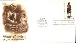 Folk Art Series - 1986 - Wood Carving First Day Covers First Day Cover First Day Cover First Day Cover