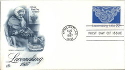 Lacemaking 1987 First Day Covers First Day Cover First Day Cover First Day Cover