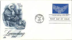 Lacemaking 1987 First Day Covers First Day Cover First Day Cover First Day Cover