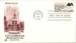 Drafting the U.S. Constitution Bicentennial 1787 - 1987 Booklet Pane First Day Covers First Day Cover First Day Cover First Day Cover