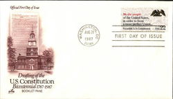 Drafting of the US. Constitution Bicentennial 1787-1987 First Day Covers First Day Cover First Day Cover First Day Cover