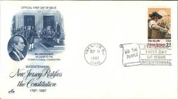 New Jersey Ratifies the Constitution First Day Covers First Day Cover First Day Cover First Day Cover