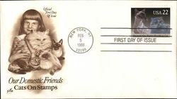 Our Domestic Friends Cats On Stamps First Day Covers First Day Cover First Day Cover First Day Cover