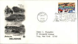 Greetings from America - Delaware First Day Cover