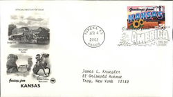 Greetings from America - Kansas First Day Cover