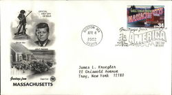 Greetings from Massachusetts First Day Cover