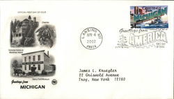 Greetings from America-Michigan First Day Covers First Day Cover First Day Cover First Day Cover