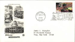 Greetings From America - Mississippi First Day Cover