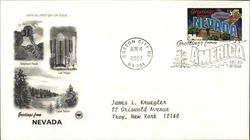 Greetings from Nevada - Elephant Rock, Las Vegas, Lake Tahoe First Day Cover