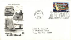 Greetings from RHODE ISLAND First Day Cover