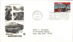 Greetings from America - Washington First Day Covers First Day Cover First Day Cover First Day Cover