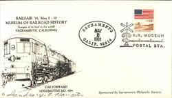 Railfair '81, May 2 - 10 Museum of Railroad History, Sacramento, California First Day Covers First Day Cover First Day Cover First Day Cover