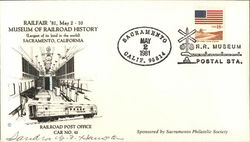 Railfair '81, May 2-10 Museum of Railroad History Sacramento, California First Day Covers First Day Cover First Day Cover First Day Cover