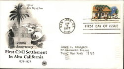 200th Anniversary First Civil Settlement in Alta California First Day Covers First Day Cover First Day Cover First Day Cover