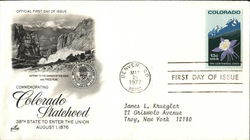 Commemorating Colorado Statehood First Day Covers First Day Cover First Day Cover First Day Cover