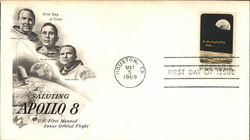 Saluting Apollo 8 U.S. First Manned Lunar Orbital Flight First Day Covers First Day Cover First Day Cover First Day Cover