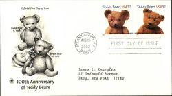 100th Anniversary of Teddy Bears First Day Covers First Day Cover First Day Cover First Day Cover