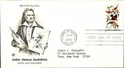 John James Audubon - Artist and Naturalist First Day Covers First Day Cover First Day Cover First Day Cover