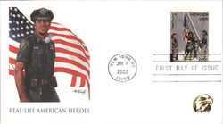 Real-Life American Heroes - 9/11 Police Officer First Day Covers First Day Cover First Day Cover First Day Cover